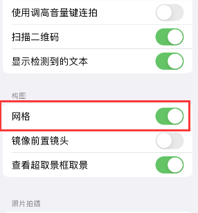 包河苹果手机维修网点分享iPhone如何开启九宫格构图功能 