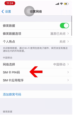 包河苹果14维修网分享如何给iPhone14的SIM卡设置密码 